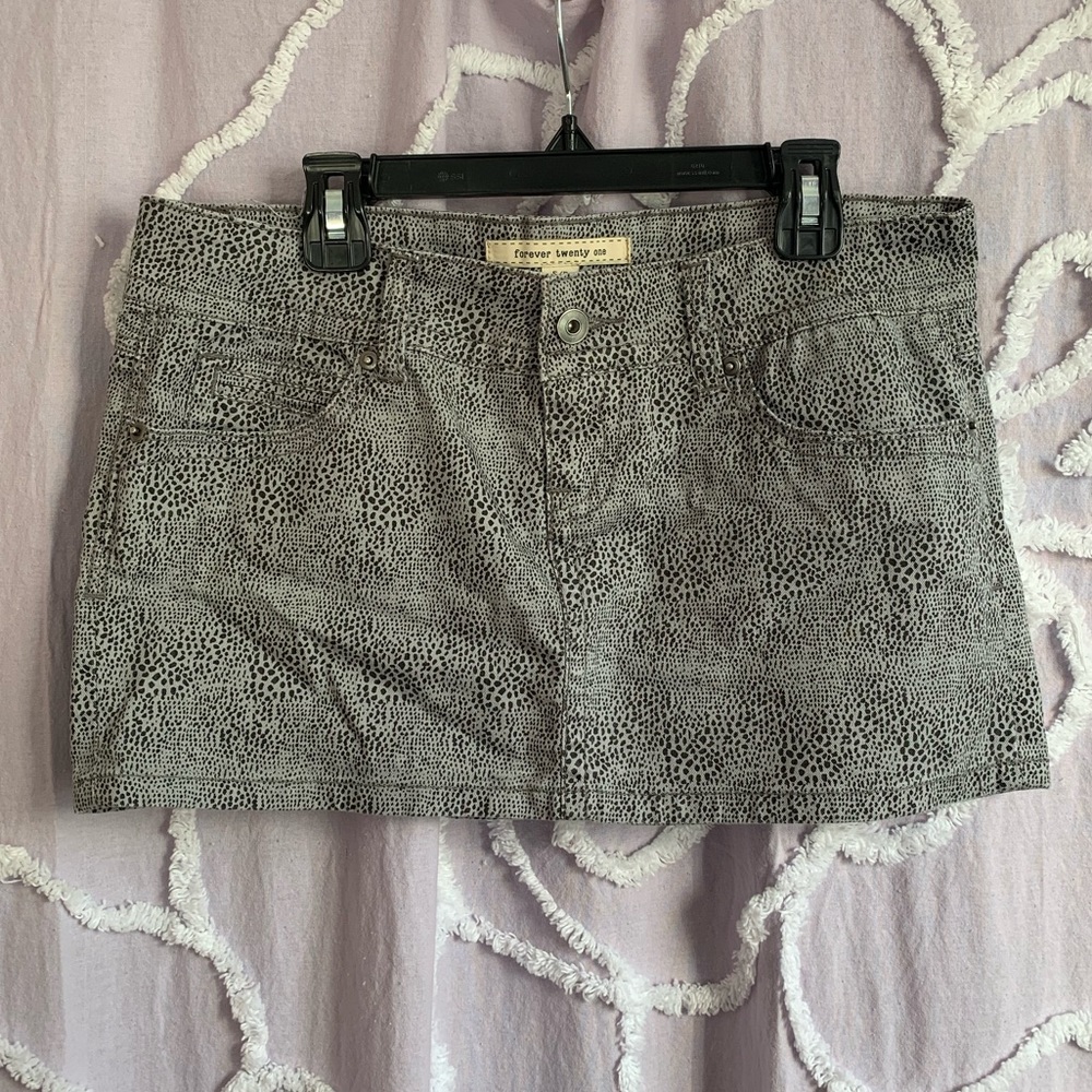 Low rise micro mini skirt